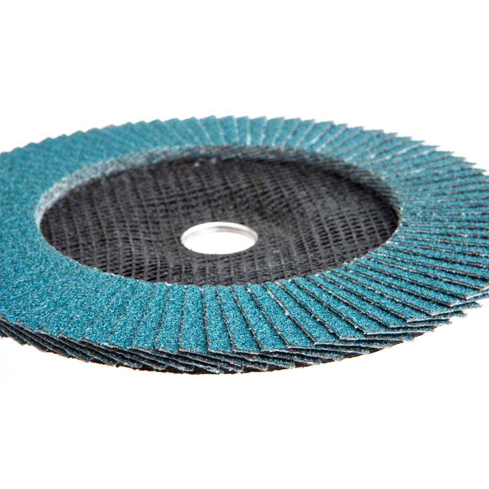 Forney Flap Disc  Type 27 Blue Zirconia with 7/8-Inch Arbor  40-Grit  7-Inch