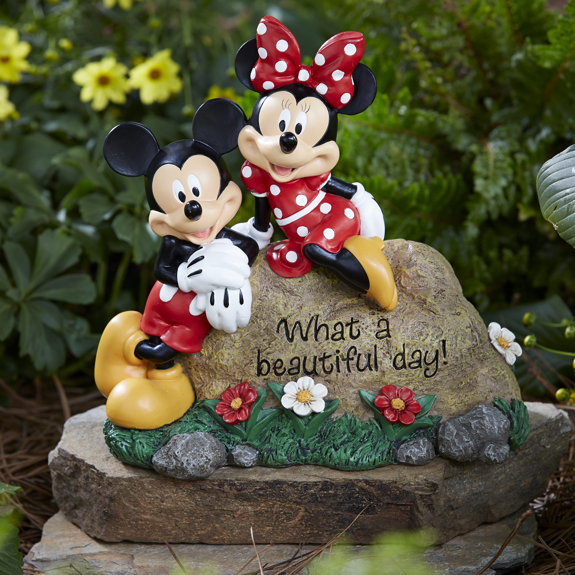 Disney Garden Rock- Mickey and Minnie - Limited ... Disney Garden Rock- Mickey and Minnie - Limited ... on Backyard Ornaments id=45086
