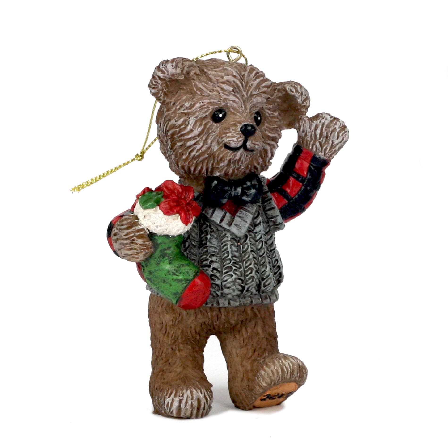 Heroes at Home 3.5" Christmas Bear Ornament