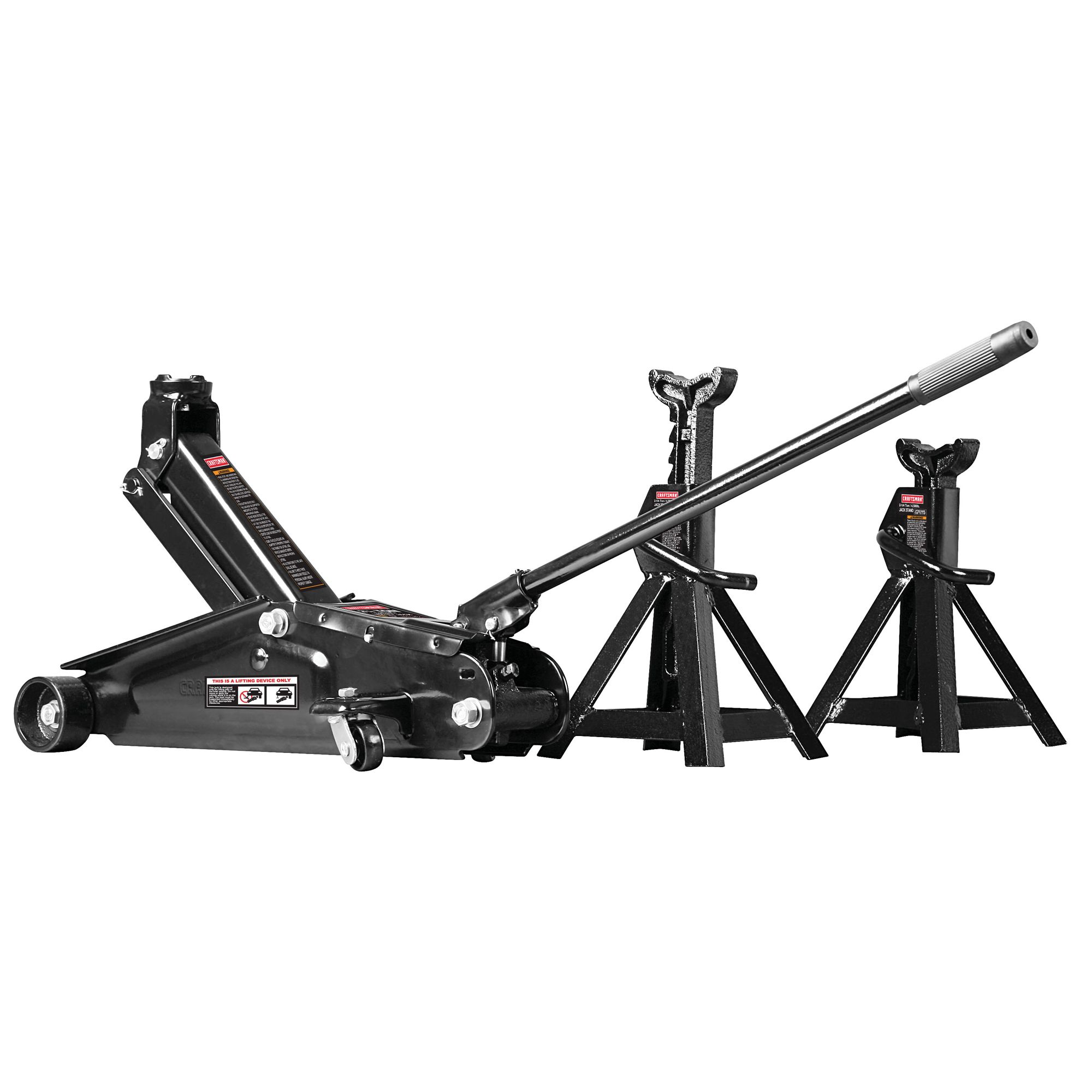 Craftsman 2 1 4 Ton Floor Jack Set With 2 1 4 Ton Jack Stands