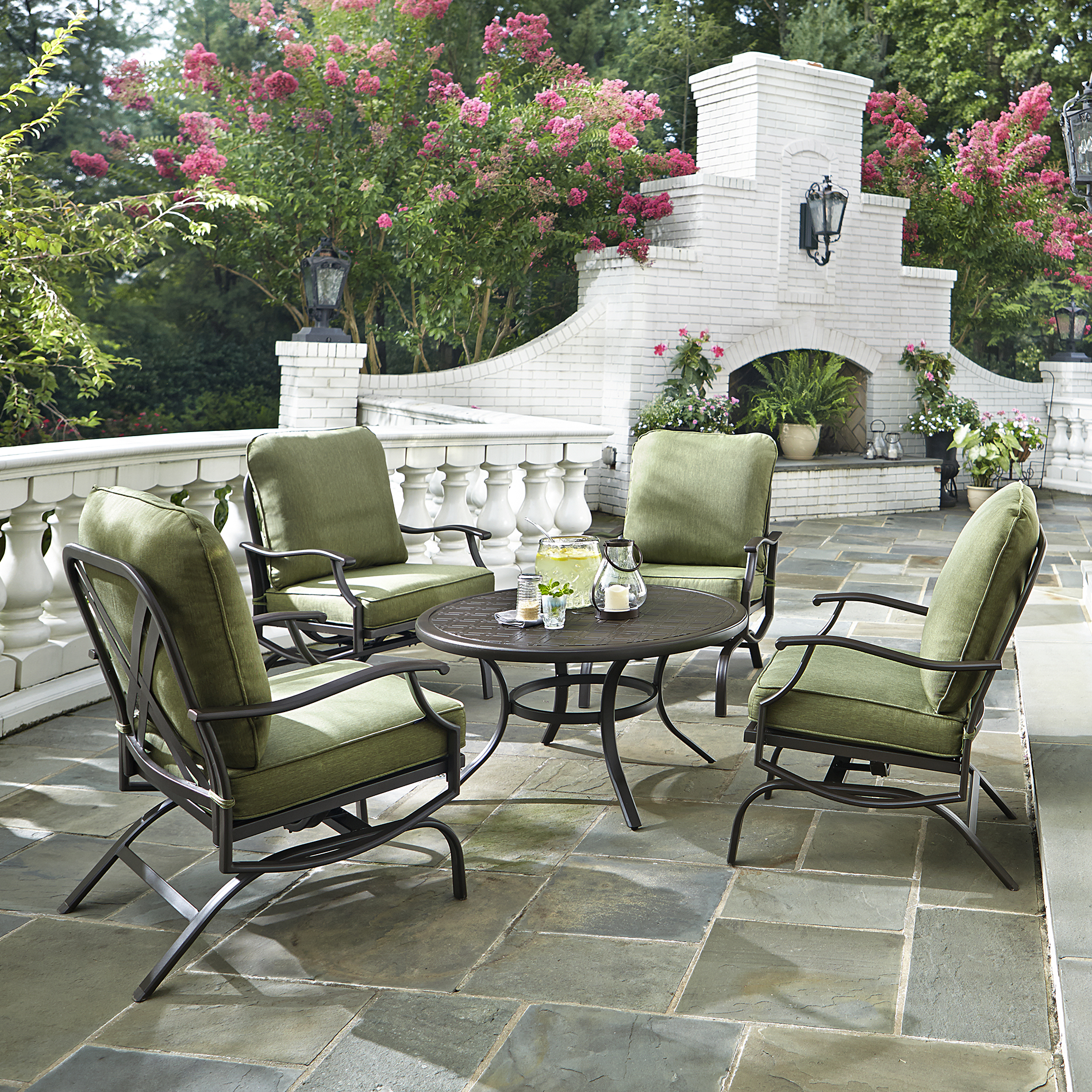 Grand Resort Gardendale 5pc Chat Set - Green - Limited ... Grand Resort Gardendale 5pc Chat Set - Green - Limited ... on Outdoor Living Ltd id=67088