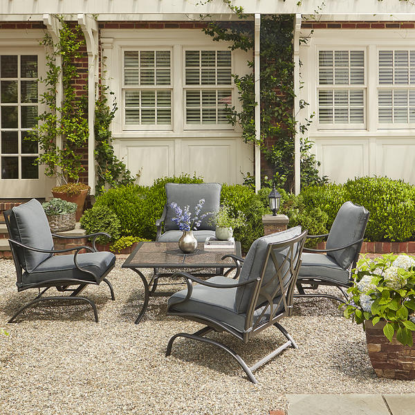 Grand Resort Zs0161086 Collins Outdoor Chat Set With Granite Table American Freight Sears Outlet