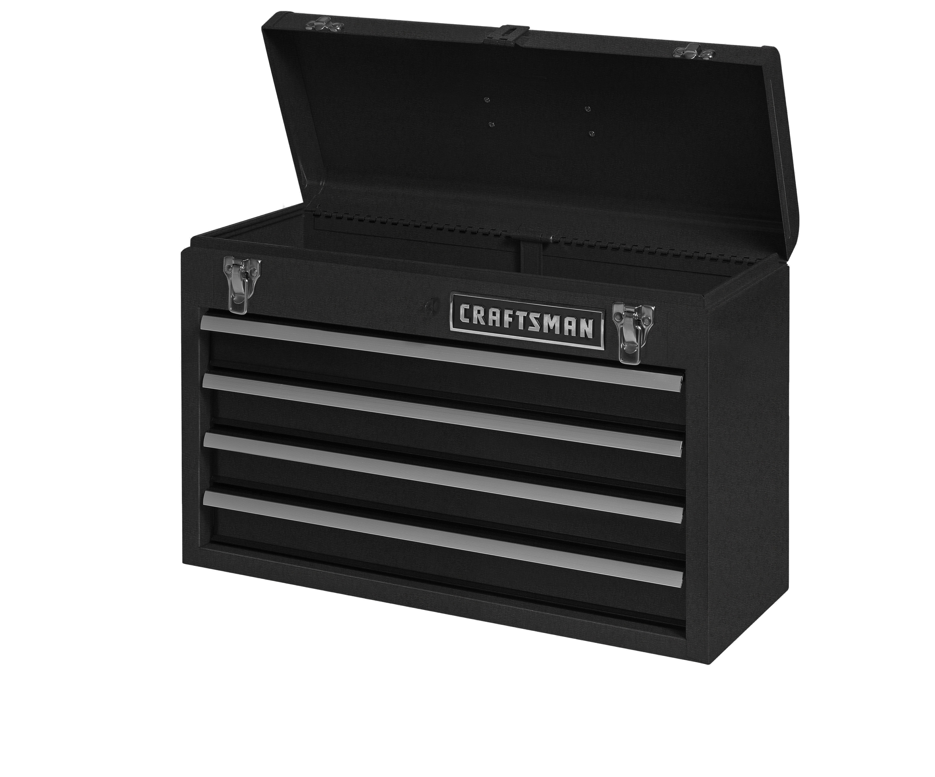 Craftsman 65555 4 Drawer Portable Chest Black Wrinkle Sears