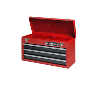 Craftsman 3 Drawer Portable Tool Chest Red