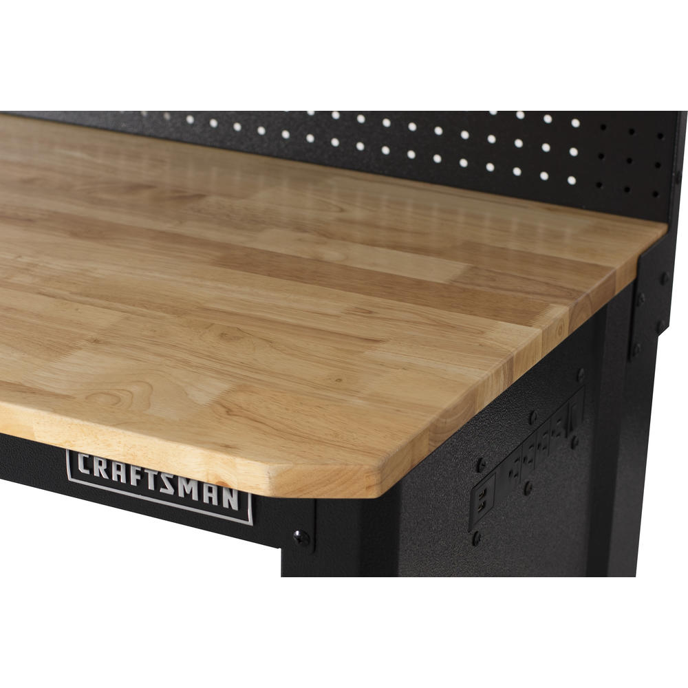 Craftsman 48 in. Adjustable Height Workbench with Pegboard and LED Light