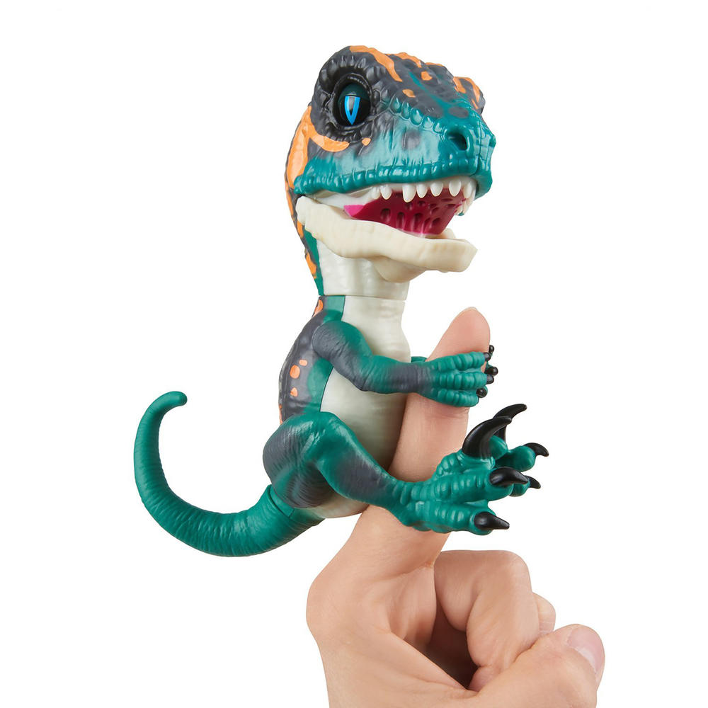 WowWee Fingerlings Untamed Baby Raptor Dinosaur Toy - Blue
