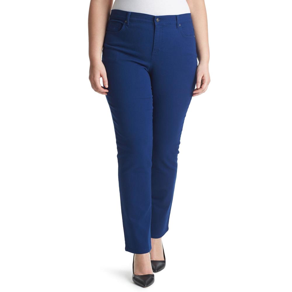 Gloria Vanderbilt Women's Plus Slimming Colored Amanda Jeans