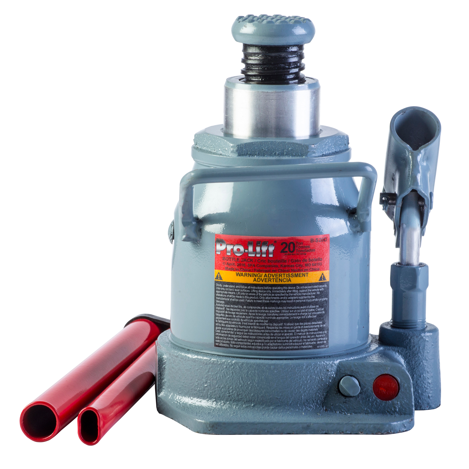 ProLift BS20D Hydraulic Shorty Bottle Jack 20 Ton Capacity