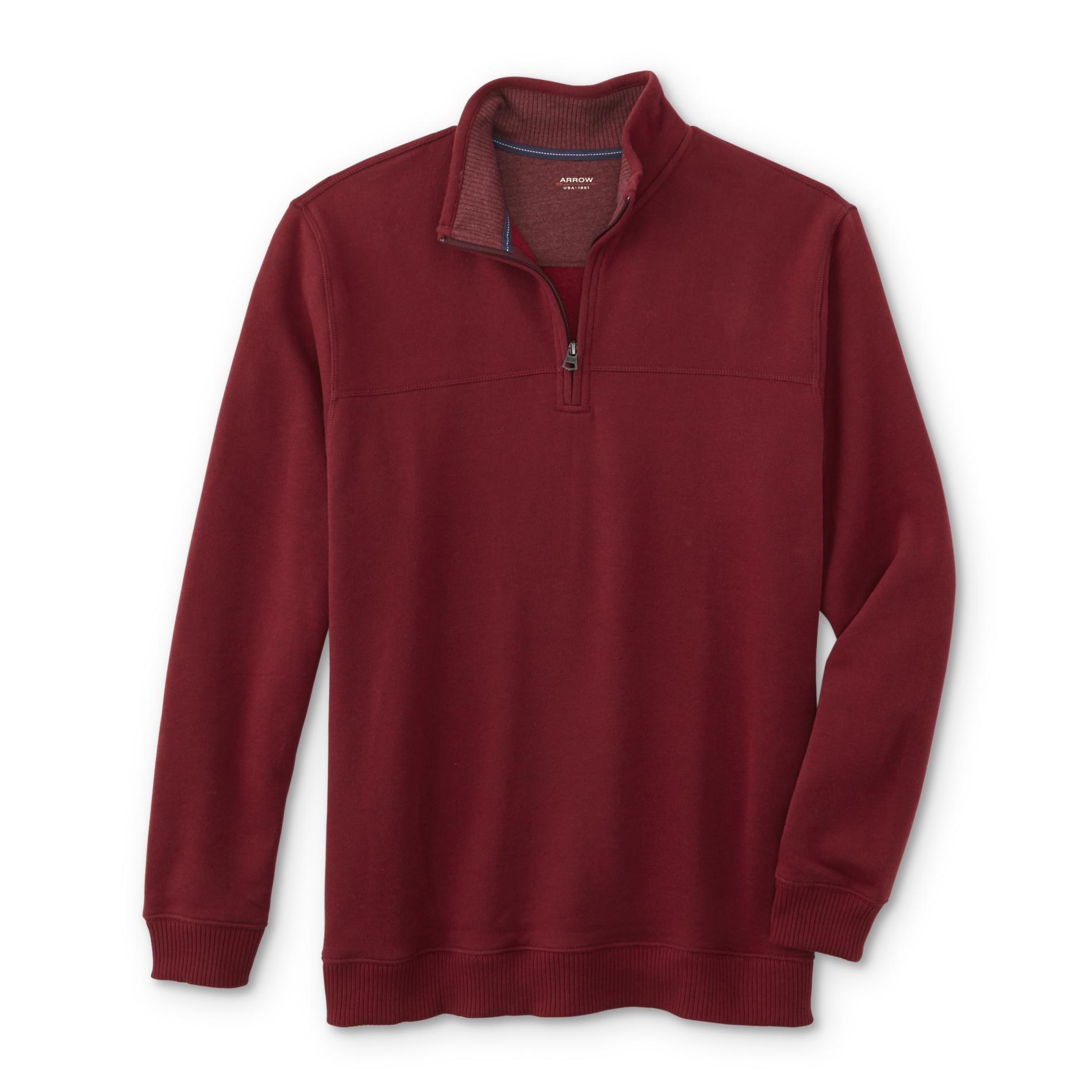 Arrow Men's Quarter-Zip Fleece Sweatshirt