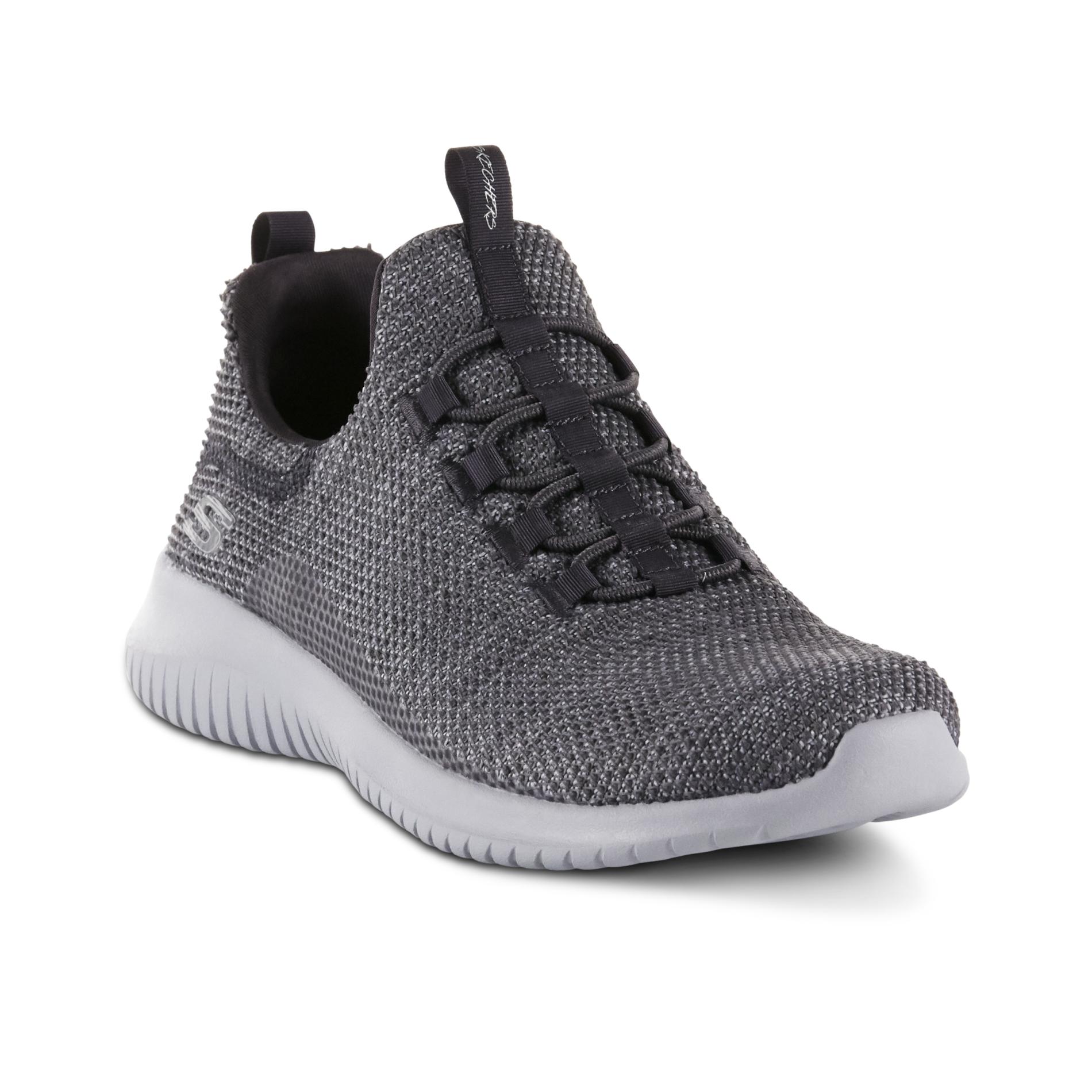 ladies skechers bungee lace tennis shoes