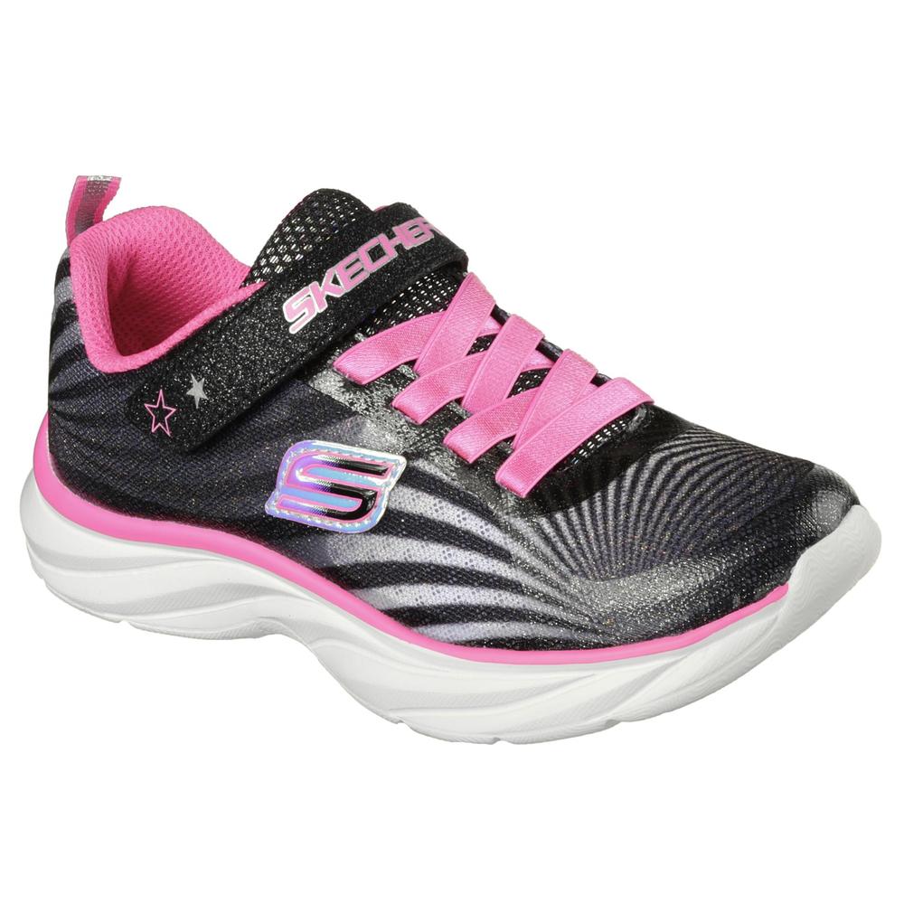 Skechers Girl's Pepsters Black/Pink Athletic Shoe