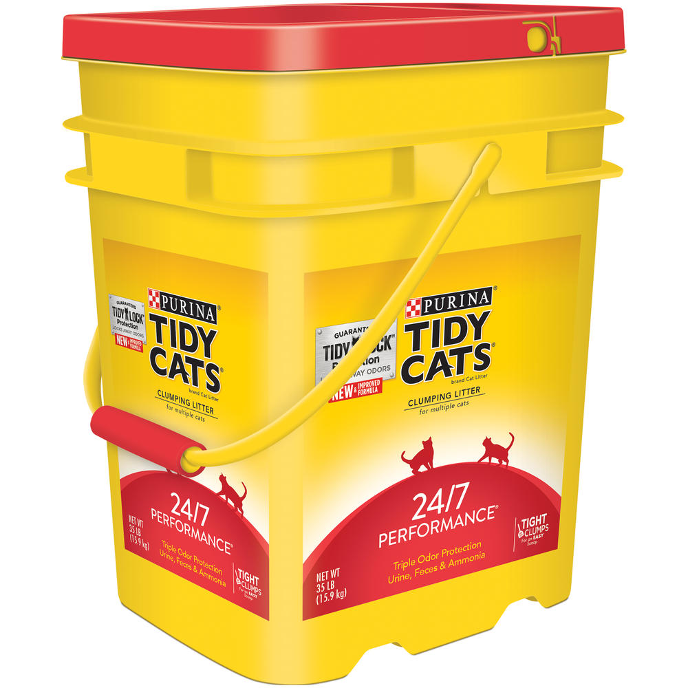 Tidy Cats Clumping Litter 24/7 Performance for Multiple Cats 35 lb. Pail