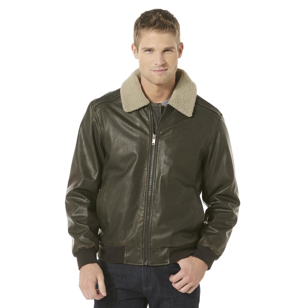 Structure Men's Synthetic Leather Jacket