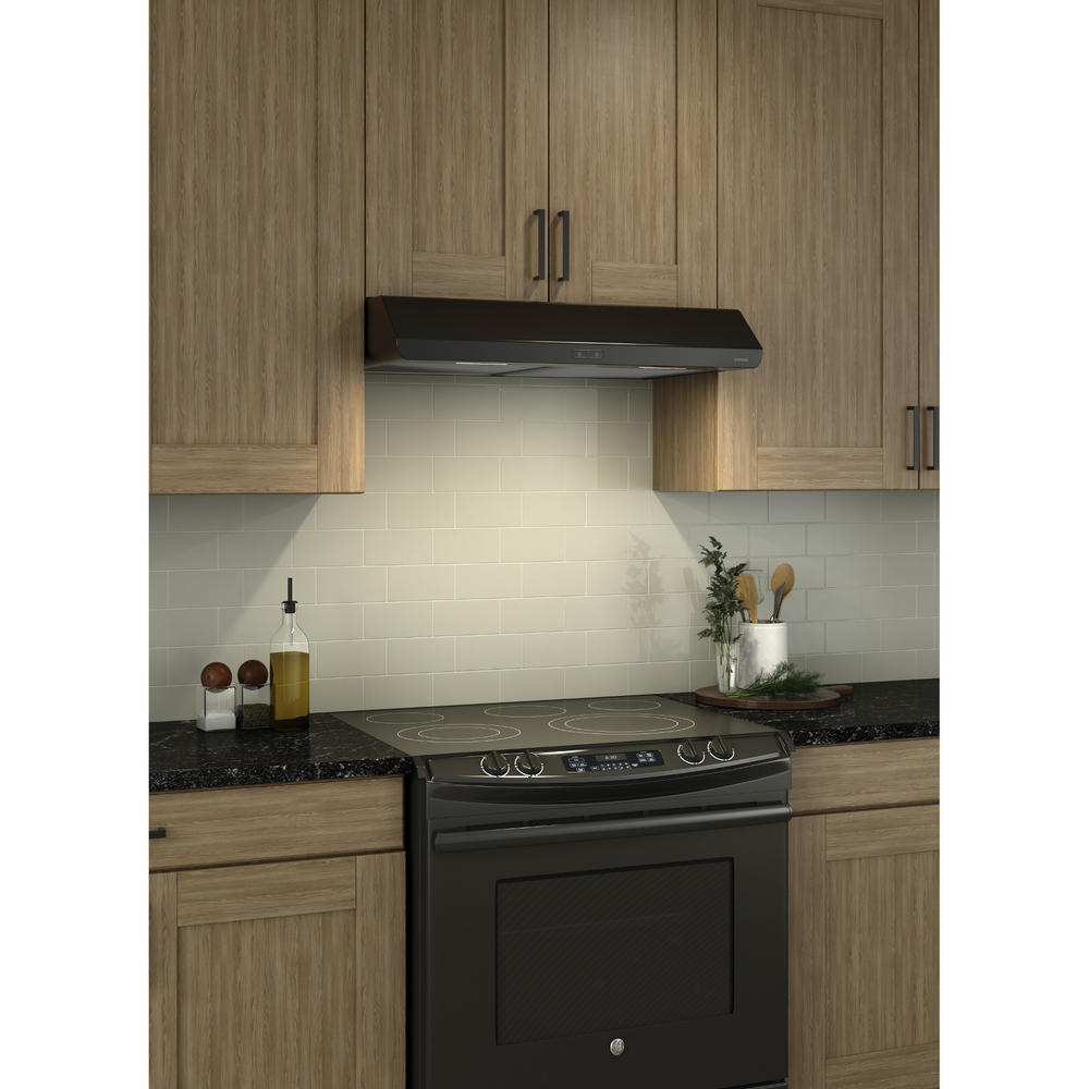 Broan BKDB130BL 30" Glacier Range Hood Black