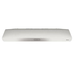 Broan-NuTone BKDB130SS Sahale 30-inch Under-cabinet 4-Way convertible Range Hood with 3-Speed Exhaust Fan and Light, Stainless S