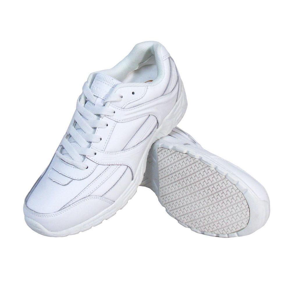Genuine Grip Women Slip-Resistant Work Shoes #1115 White Leather