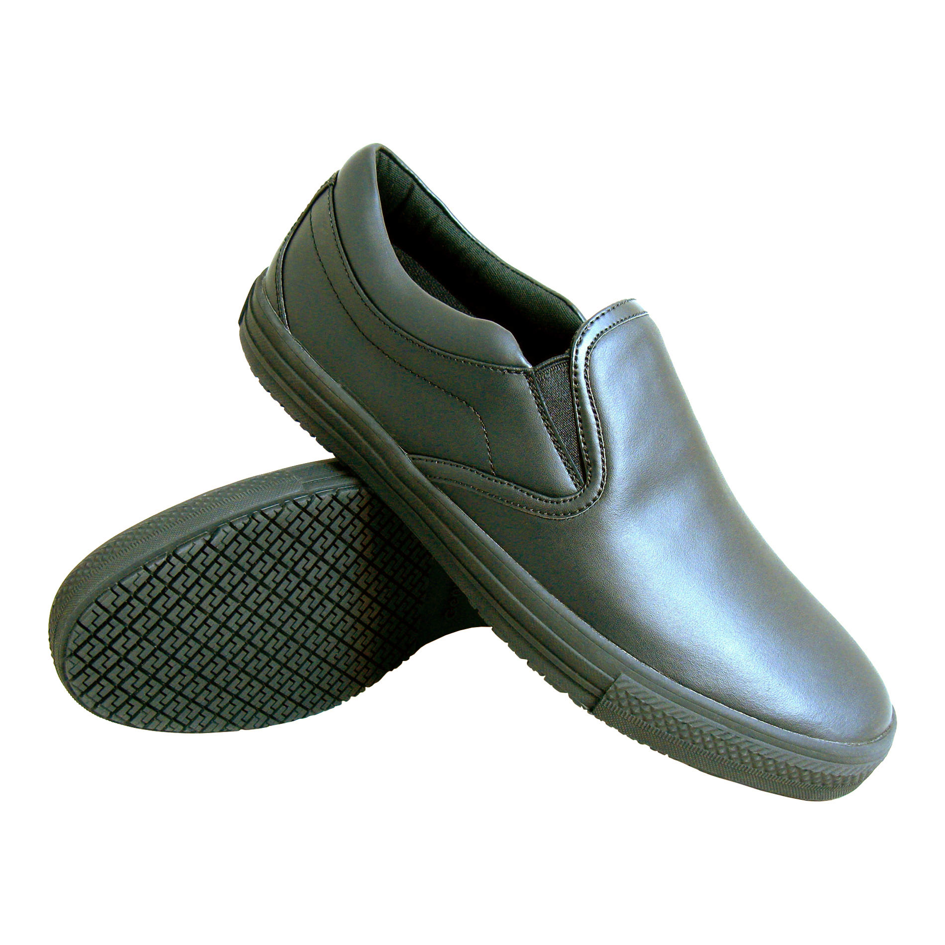 Genuine Grip Women's Slip-Resistant Retro Slip-on Work Shoes #260 - Black