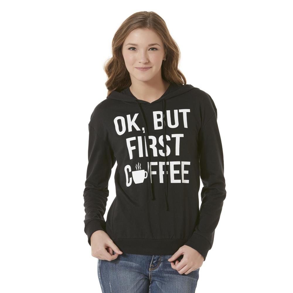 Joe Boxer Junior's French Terry Hoodie - OK But First Coffee