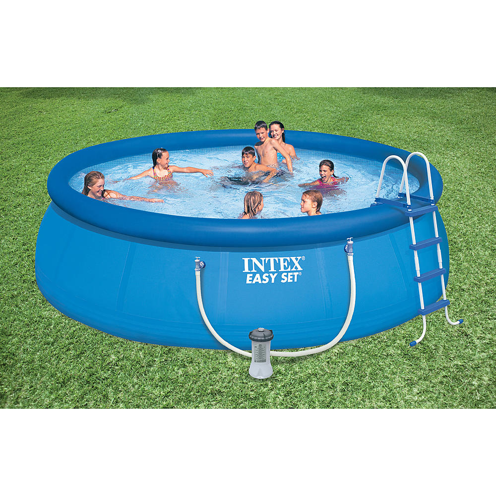 15 ft x 48 in intex easy set pool package Intex 15ft X 48in Easy Set Pool Review Youtube