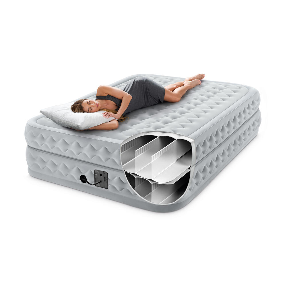 Intex Supreme AirFlow Queen Airbed with Fiber-Tech Technology