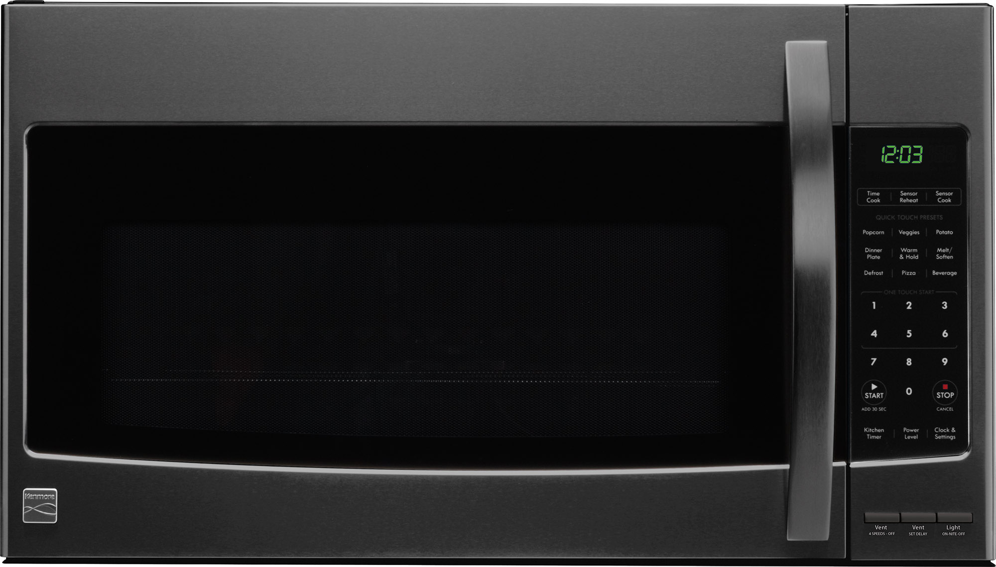 Kenmore 83357 2.1 cu. ft. OvertheRange Microwave Black Stainless