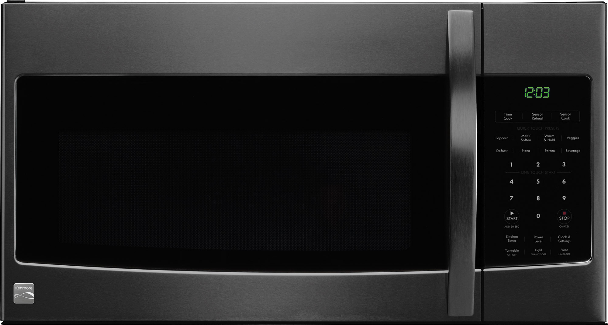 Kenmore 83337 1.7 cu. ft. Over-the-Range Microwave - Black Stainless Steel
