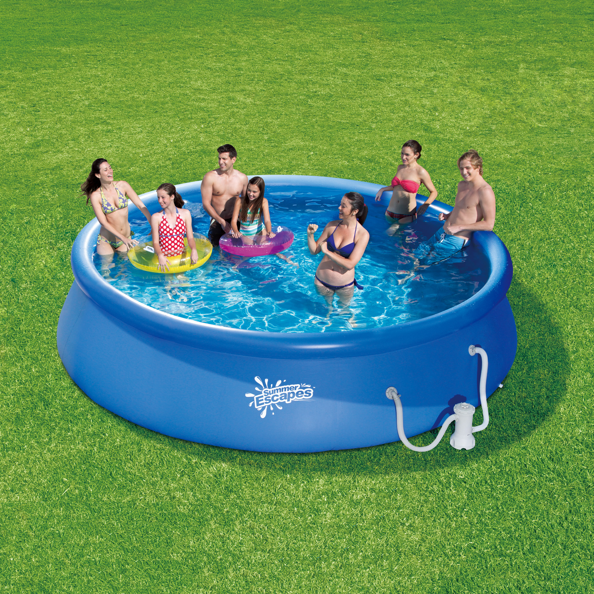 Summer Escapes 14' x 36” Quick Set Inflatable Family Pool