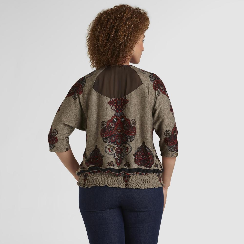 Live and Let Live Women's Dolman Top - Paisley
