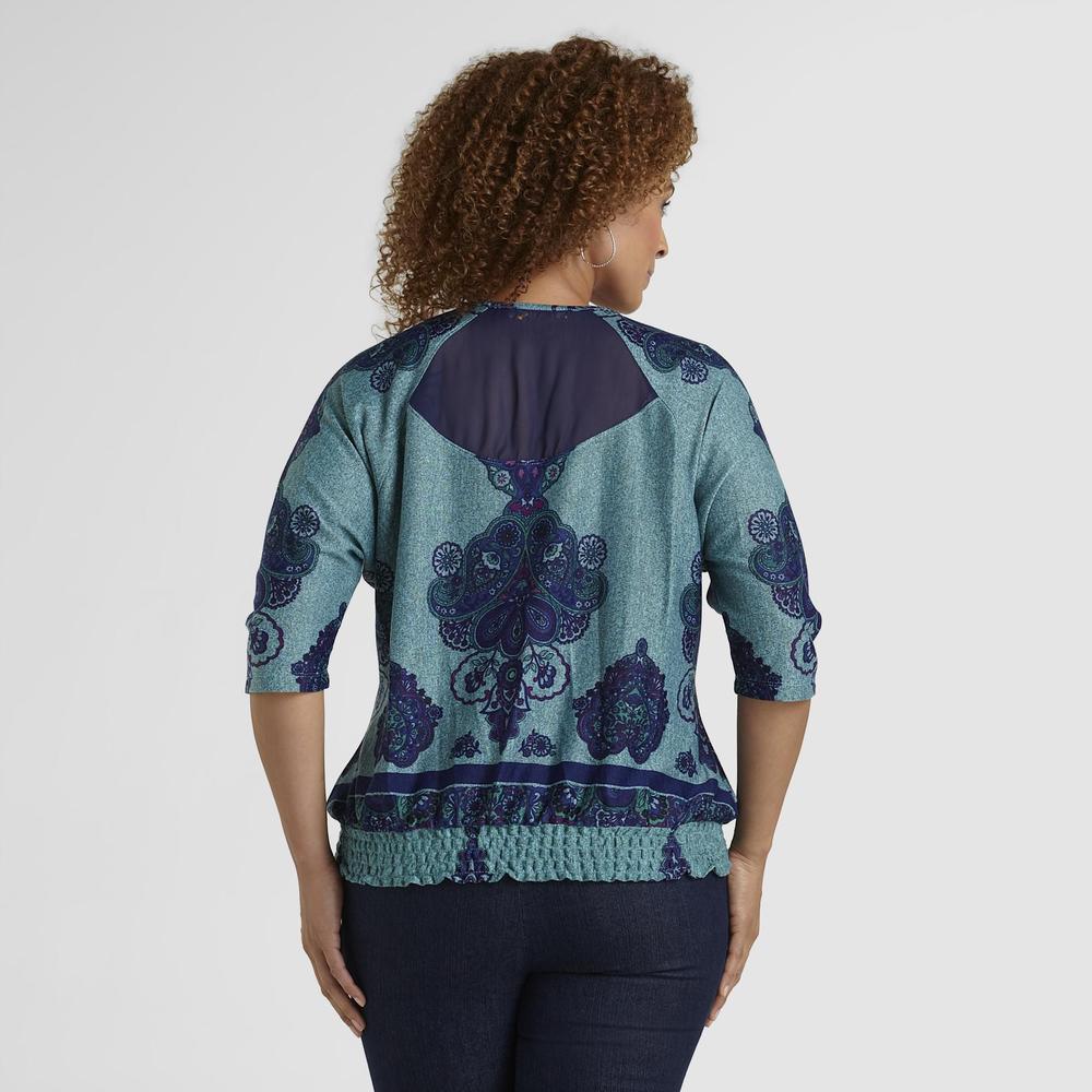 Live and Let Live Women's Dolman Top - Paisley