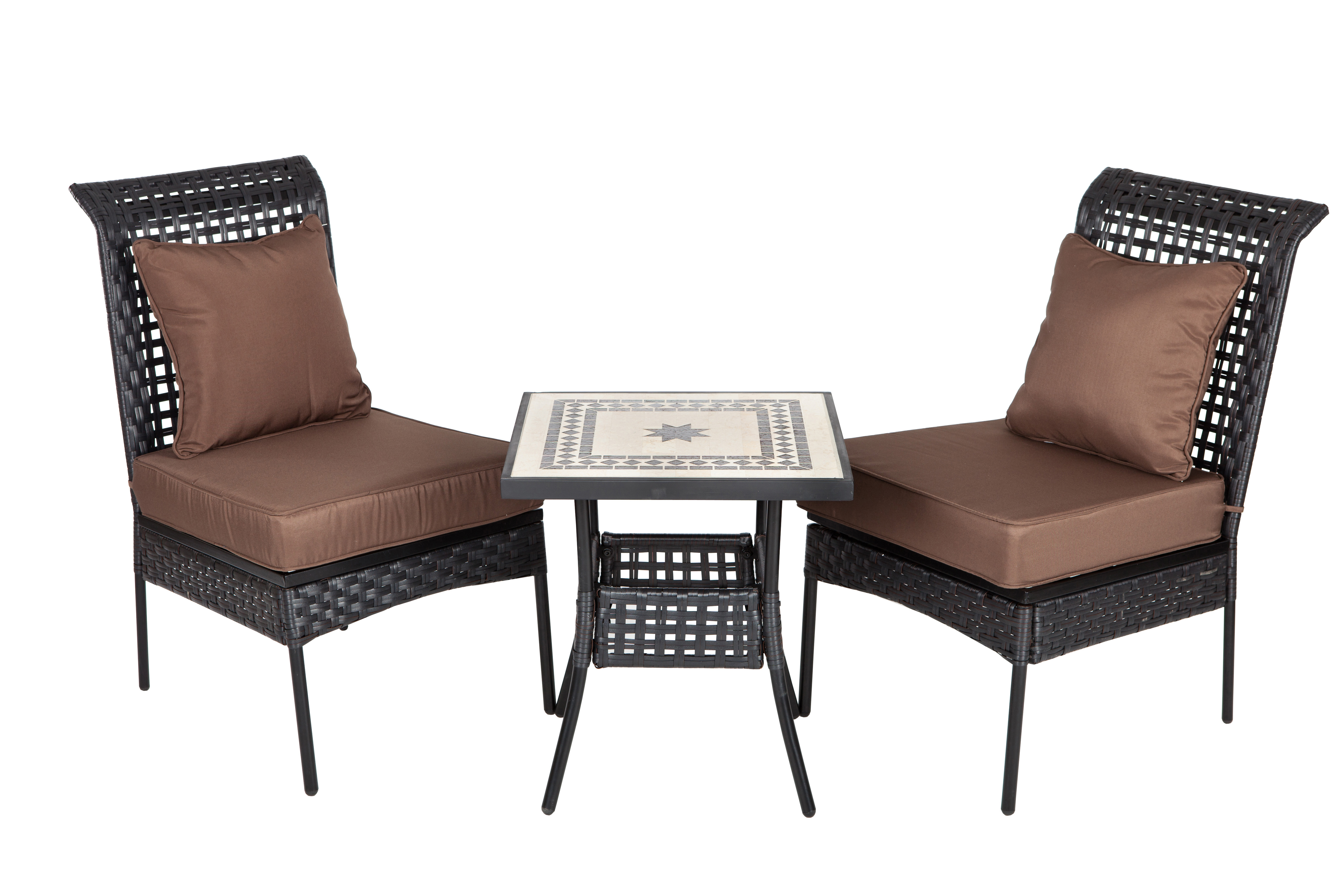 Patio Sense Sonoran All Weather Wicker 3pc. Bistro Set ... Patio Sense Sonoran All Weather Wicker 3pc. Bistro Set ... on Outdoor Living Wicker id=49807