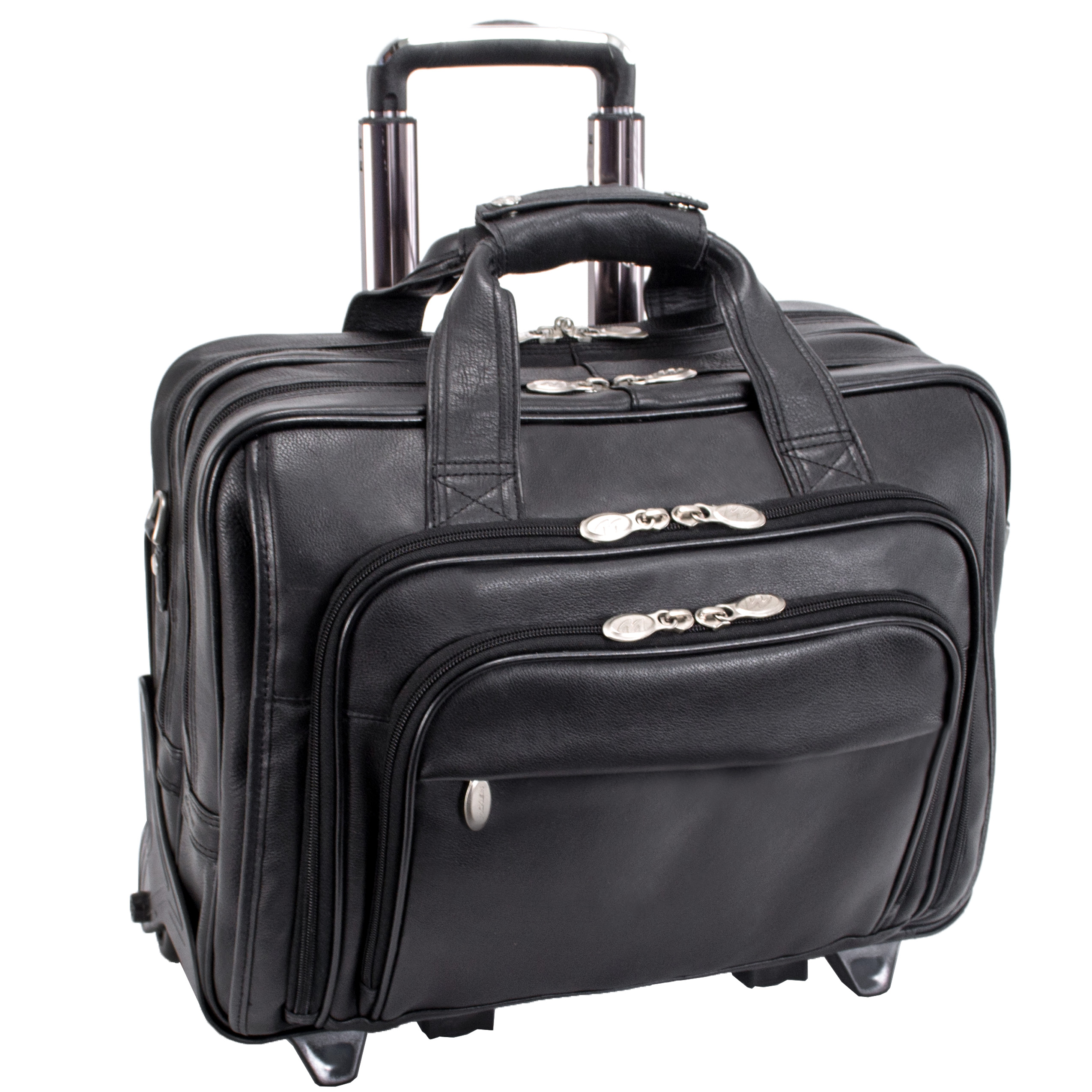 McKlein® Gold Coast 43185 Black 17 Detachable-Wheeled Laptop Case