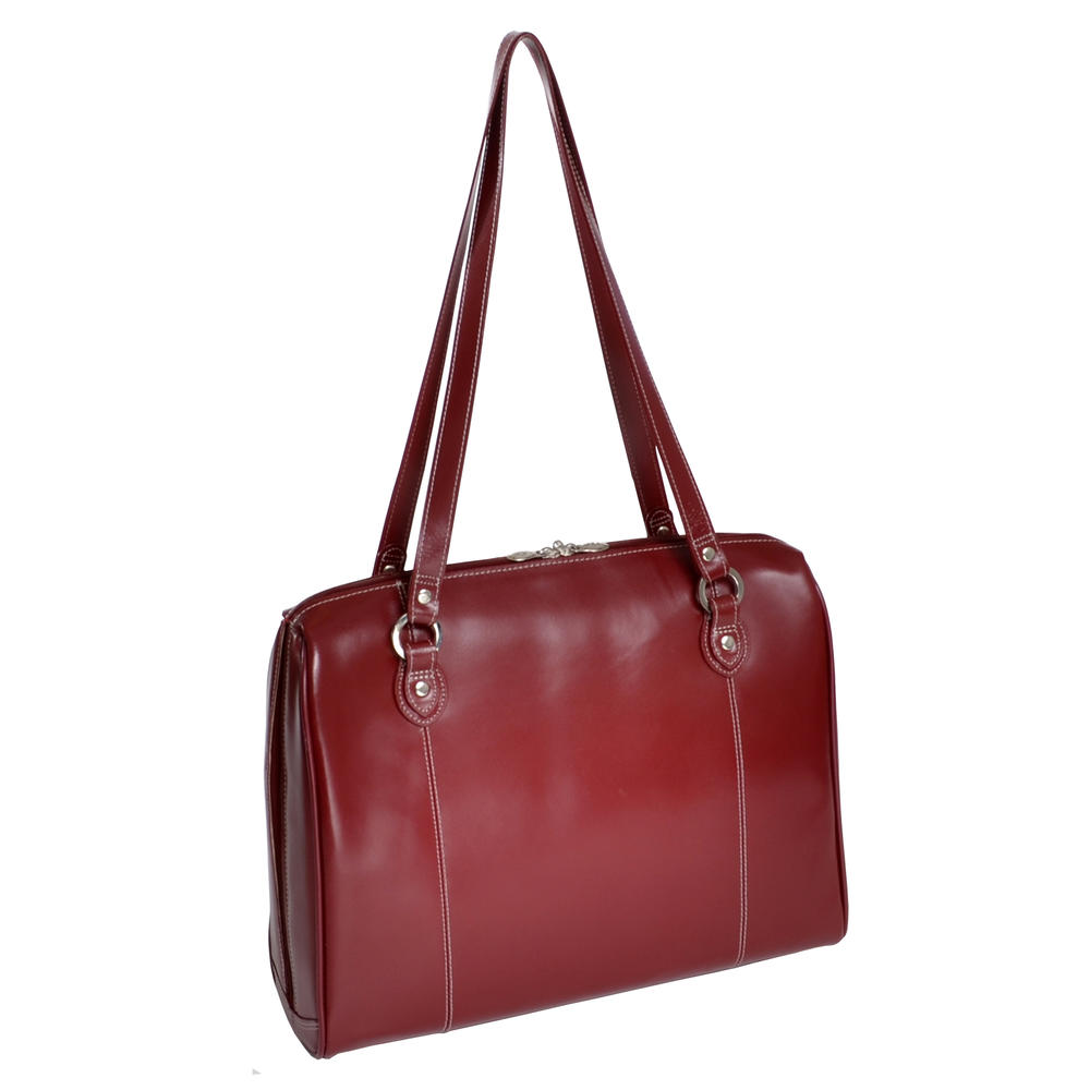 McKlein&reg;  W Series, GLENVIEW, Genuine Cowhide Leather, Ladies' Laptop Briefcase, Red (94746)