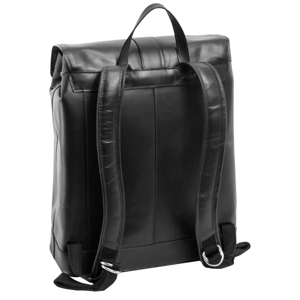 McKlein&reg; McKlein L Series, HAGEN, Top Grain Cowhide Leather, Laptop Backpack, Black (88025)