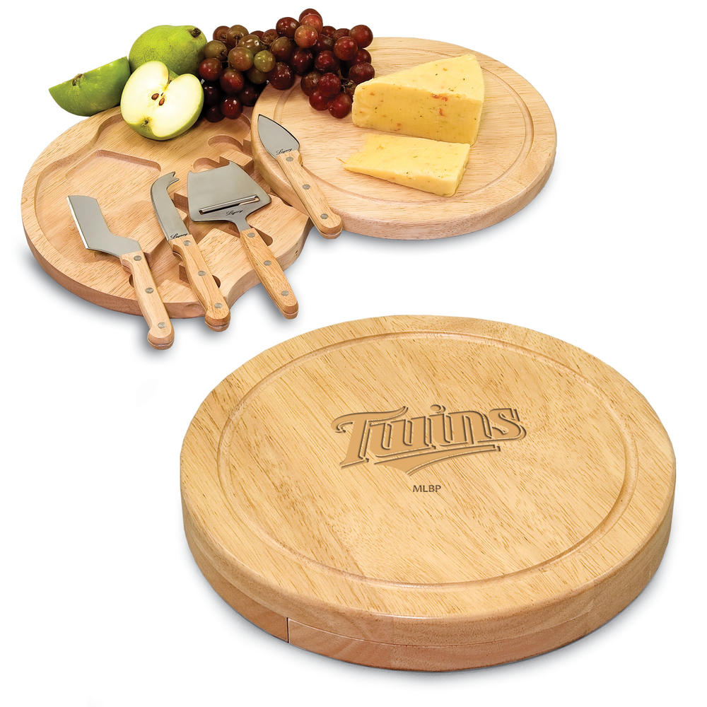 Picnic Time Minnesota Twins Circo Cheese Cutting Board & Tools Set