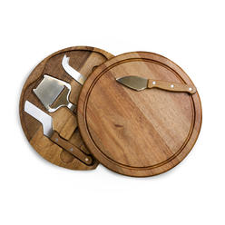Picnic Time TOSCANA - a Picnic Time Brand Circo Acacia Wood Cheese Board Set with Cheese Tools