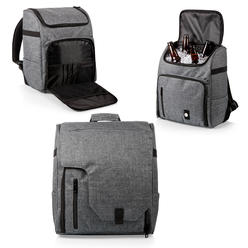 Picnic Time oniva - a picnic time brand commuter insulated cooler backpack, heathered grey