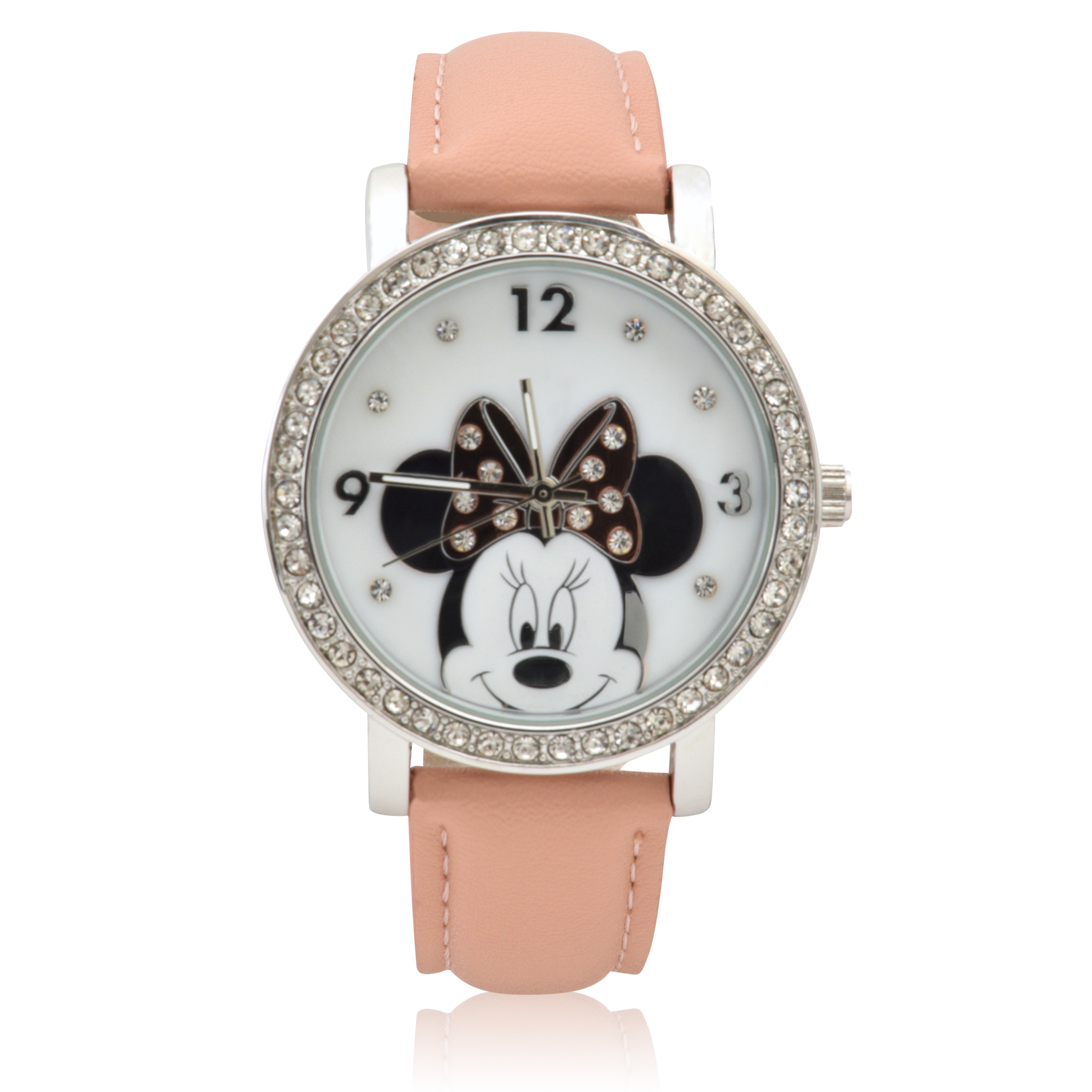 Disney Ladies Minnie Mouse Blush Strap Watch