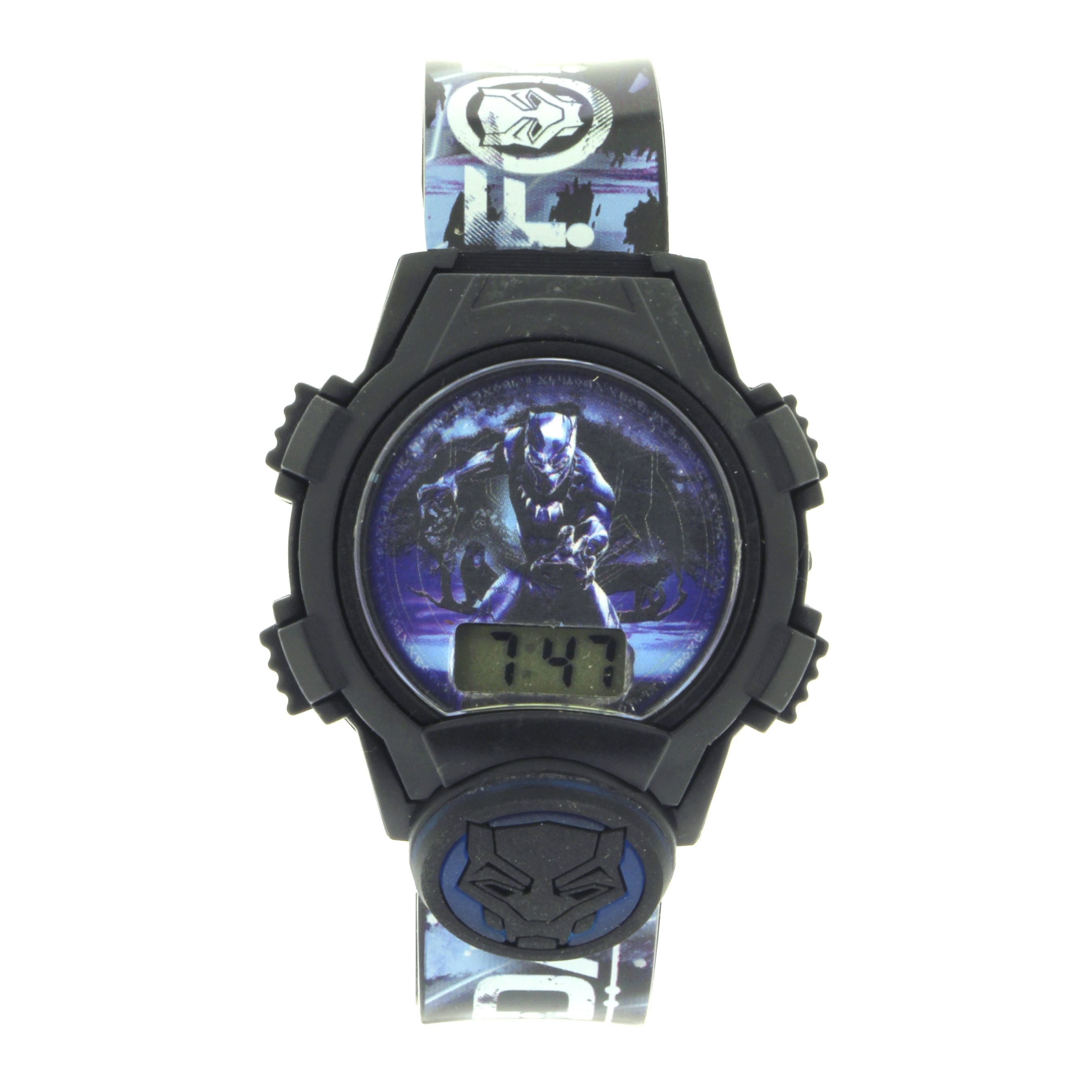 Marvel Black Panther Light Up LCD Watch