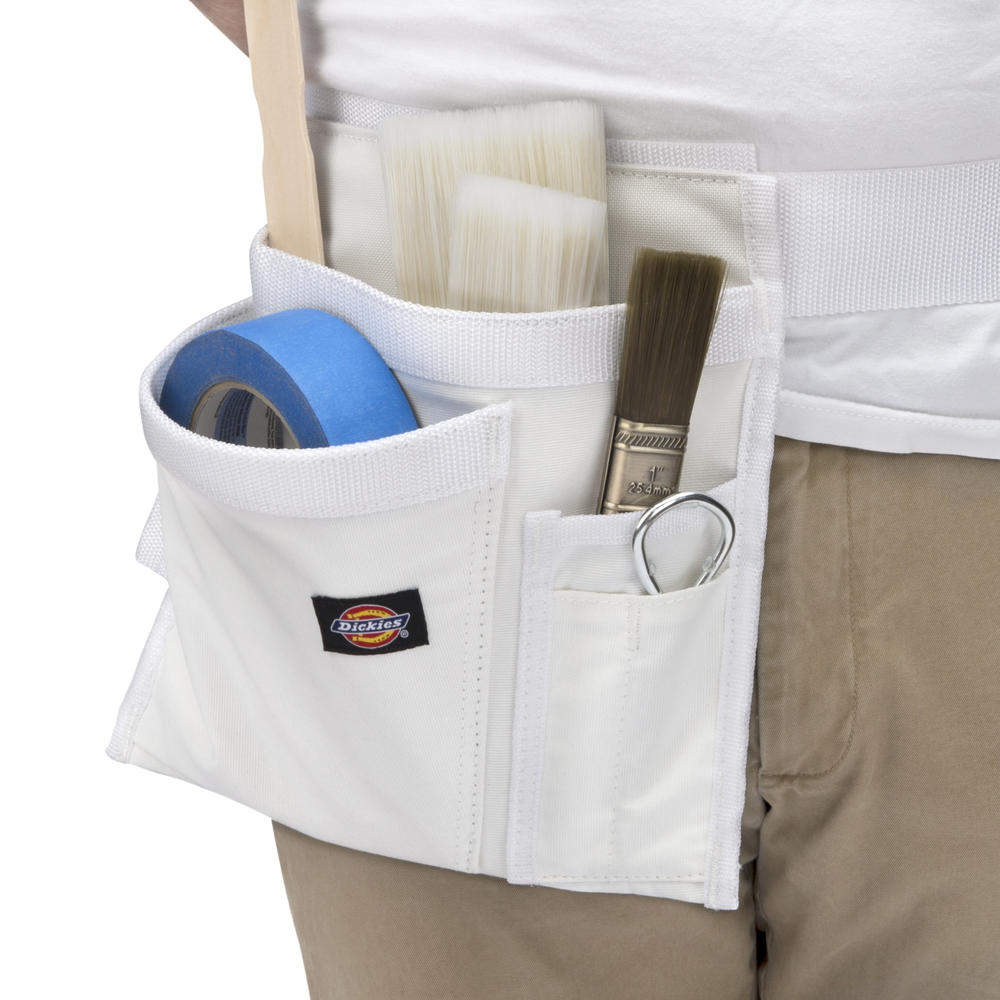 Dickies 57049 5-Pocket Single Side Tool Pouch / Work Apron, White