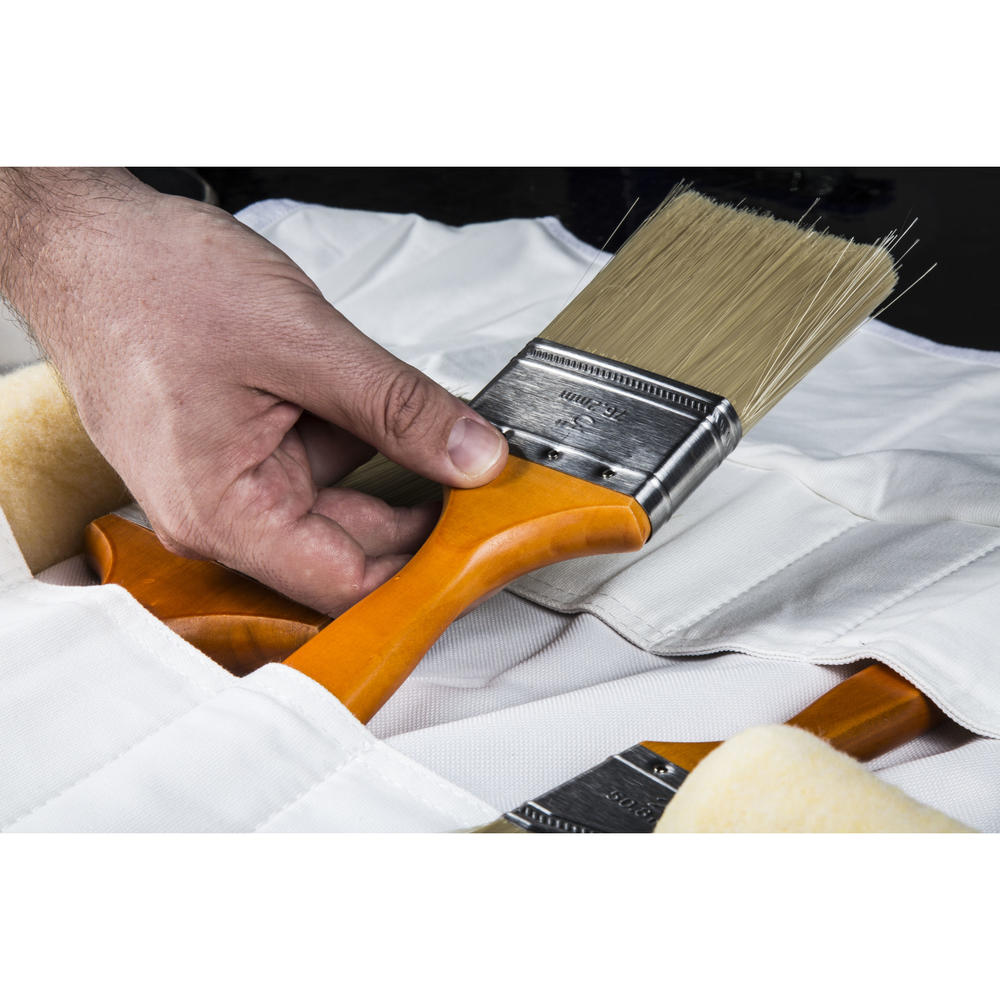 Dickies 57051 Large Paint Brush / Tool Organizer Roll, White