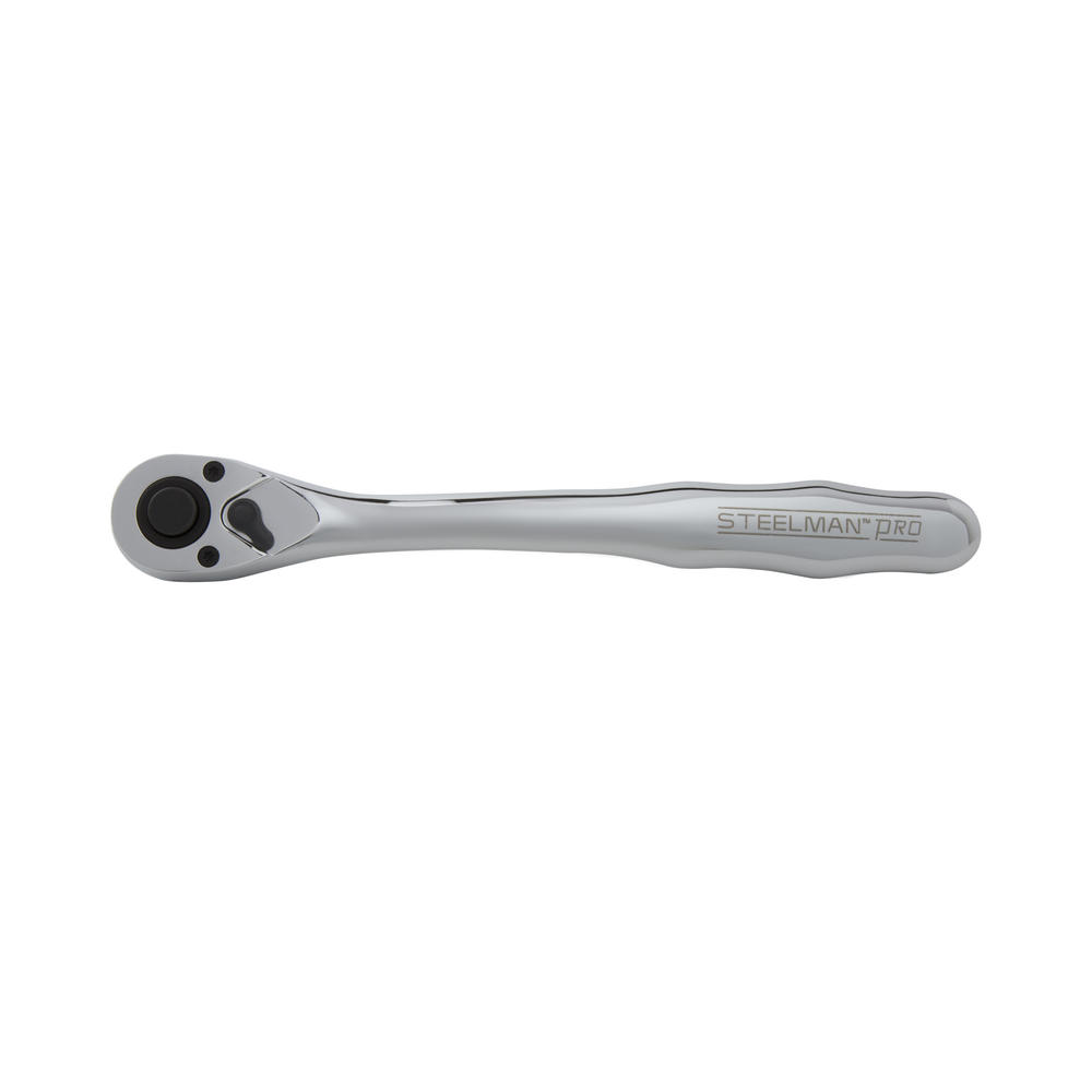 Steelman Pro 72-Tooth 1/2-Inch Drive Thin Profile Ratchet with Offset Handle
