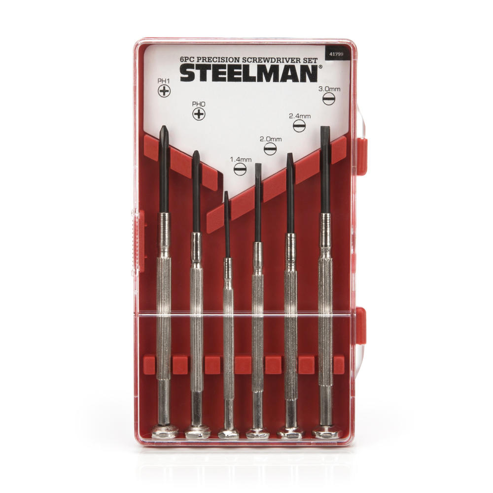 Steelman Precision Steel Shaft Screwdriver Set, 6-Piece