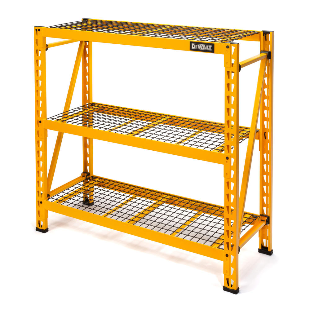 DeWalt DXST4500-W 4-Foot Tall/3 Shelf Steel Wire Deck Industrial Storage Rack