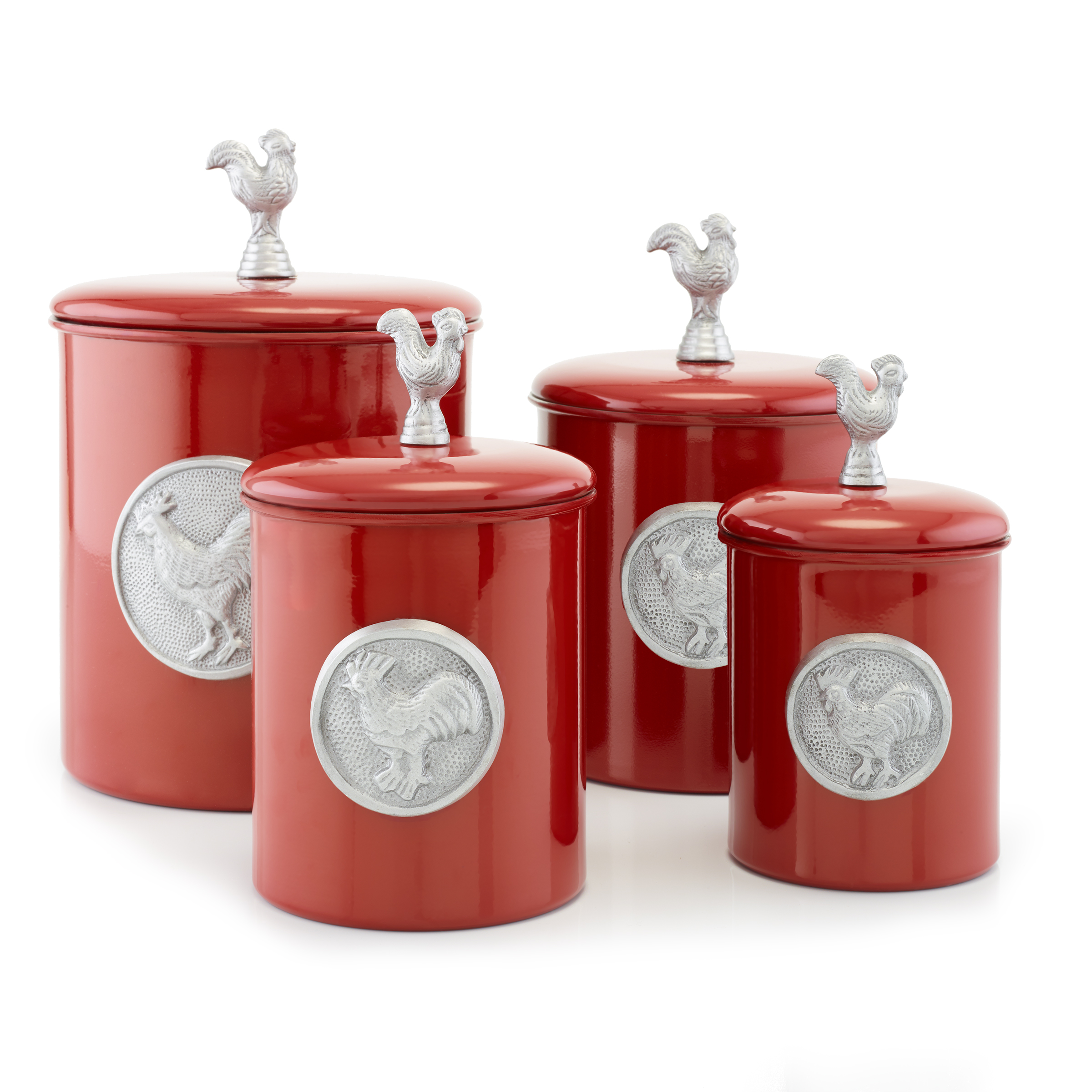 Red Canisters Jars Sears
