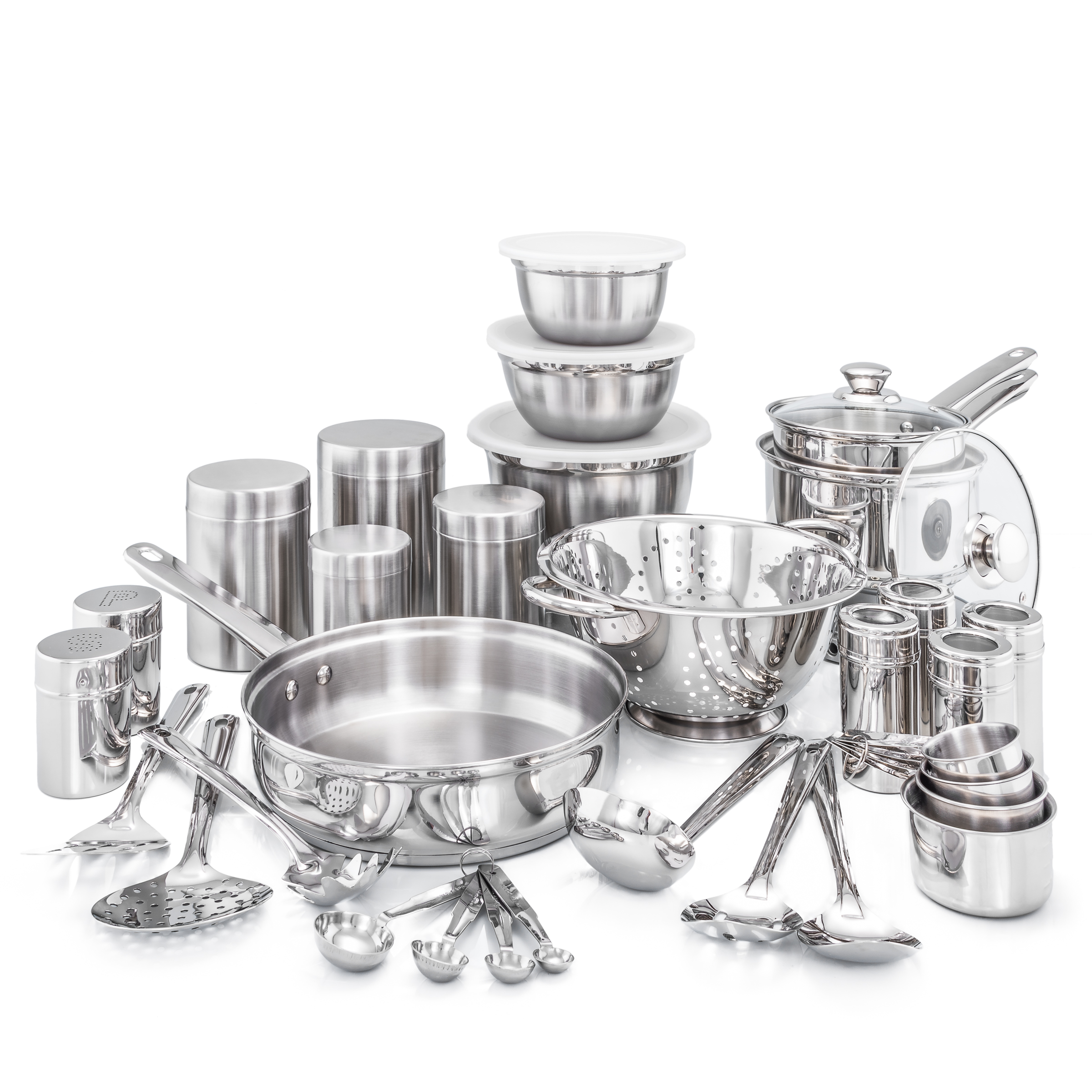 Old Dutch Interntational 36 Pc. "Kitchen in a Box" Stainless Steel Cookware Set