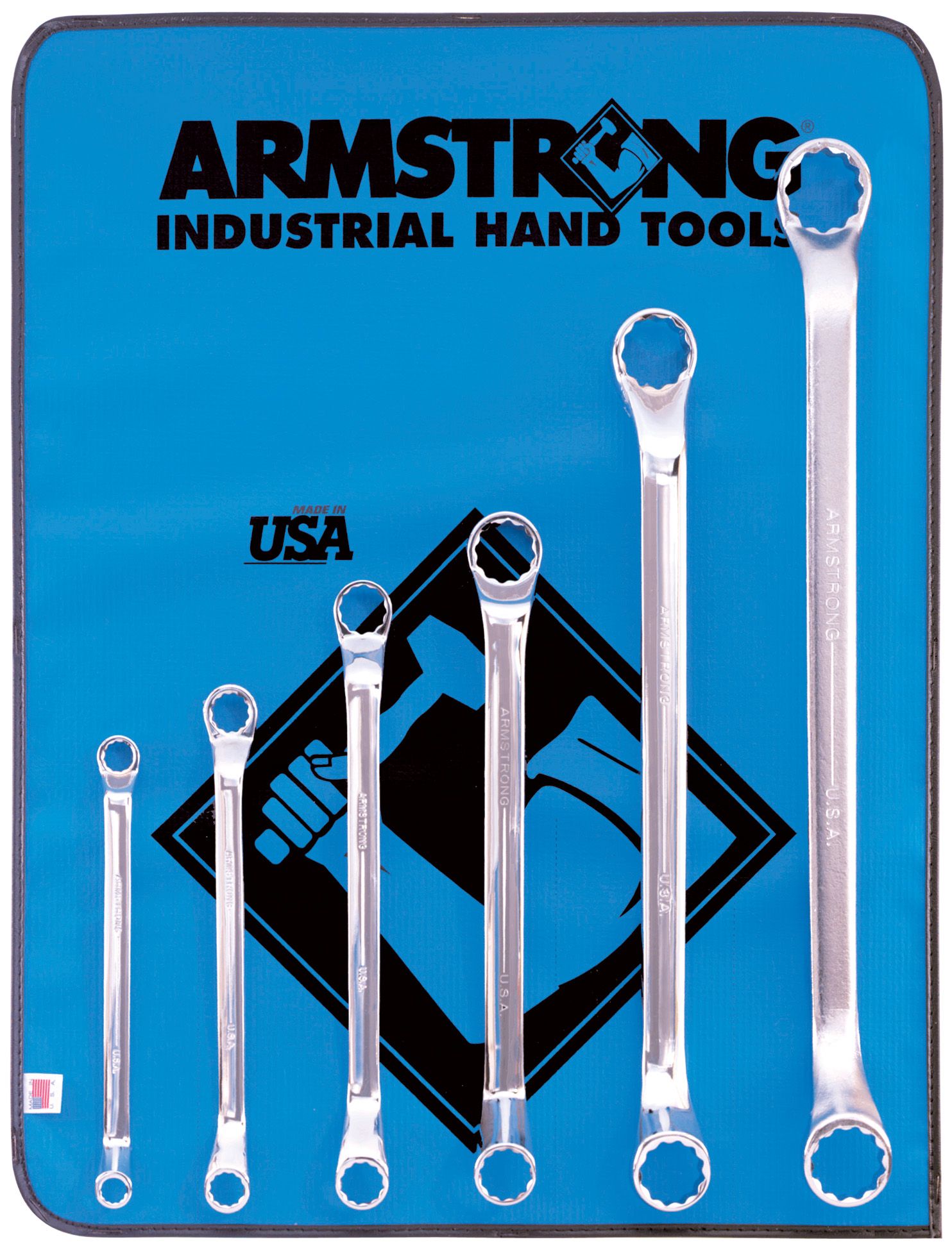 Armstrong 6 pc. 12 pt. Full Polish 45 degree Offset Box Wrench Set
