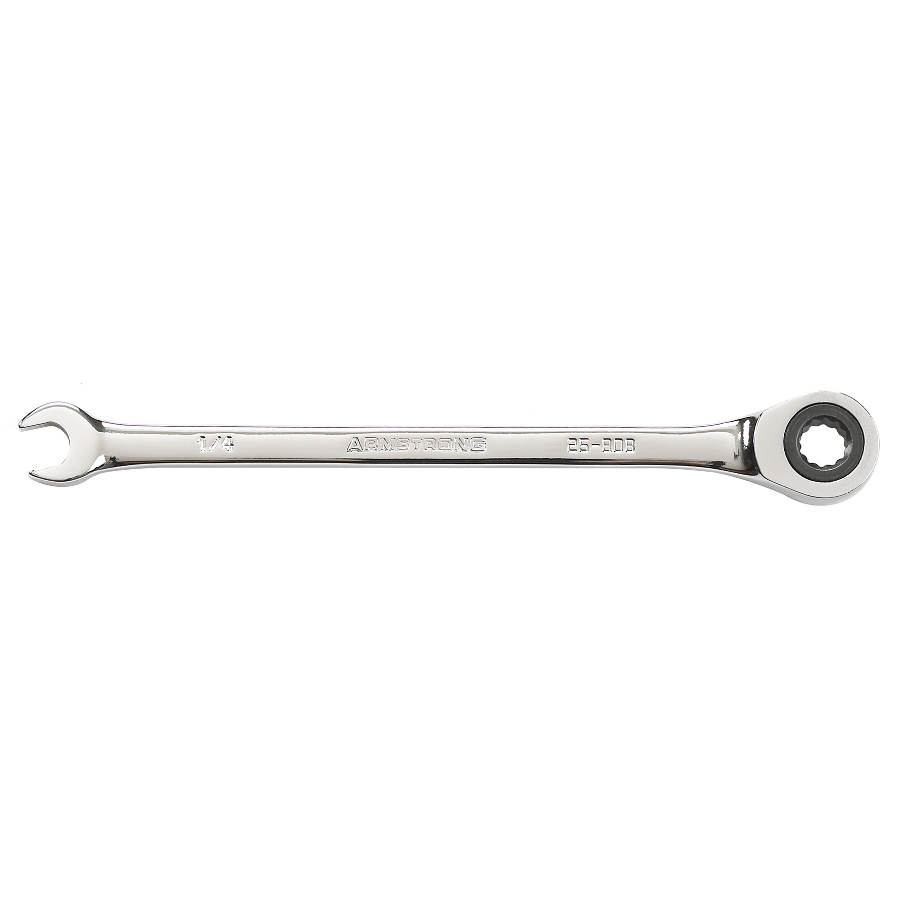 Armstrong 11/32" 12 Point Full Polish Combination Ratcheting Wrench