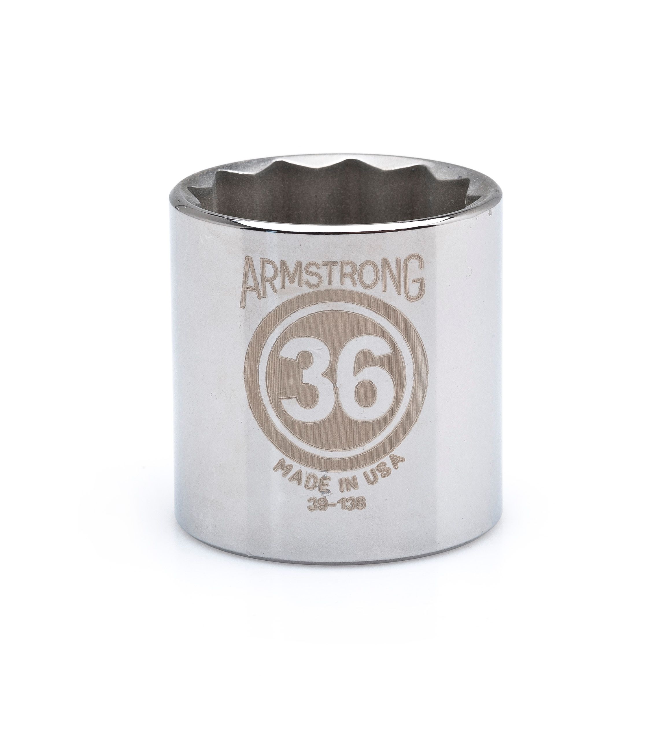 Armstrong Tools 1/2" Drive 12 Point Standard Socket 16mm