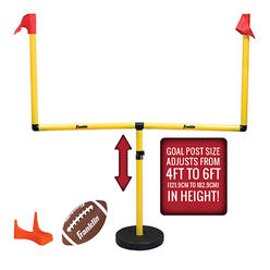 Franklin Sports Youth Football Goal-Post Set — Kids’ Football Goal Post with Mini Football — Fun Football Goal for All Ages — Ea
