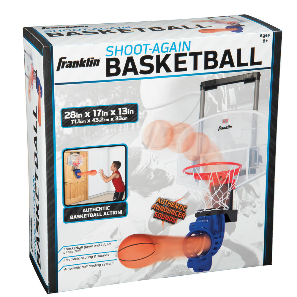 Over The Door Mini Basketball Hoop With Rebounder and Ball